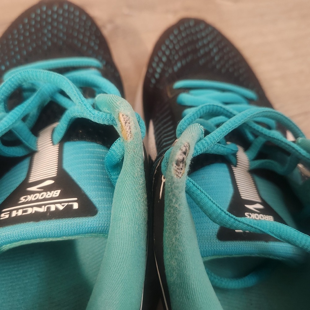 Brooks Launch 5 Teal Black Womens Athletic Running Shoes Sneakers Size 6 US READ - Picture 8 of 11